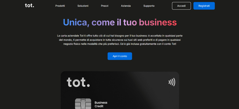 tot carta di credito