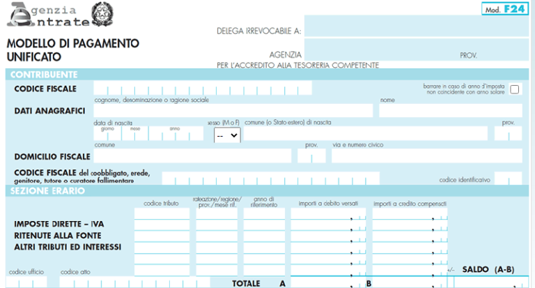 Codice Tributo 4034: Cos’è, Rate E Compilazione F24