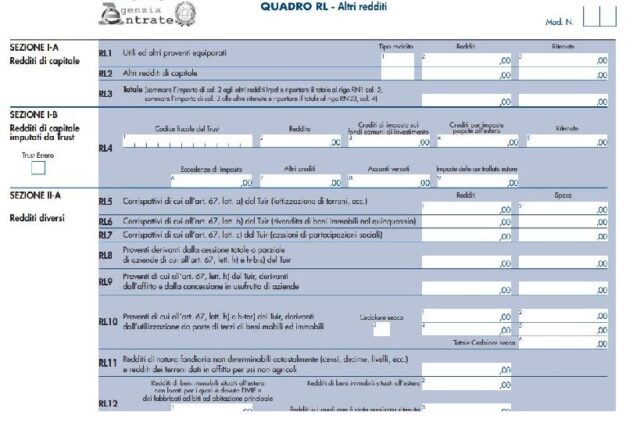 Cos'è Il Quadro RL E Come Si Compila - Partitaiva.it