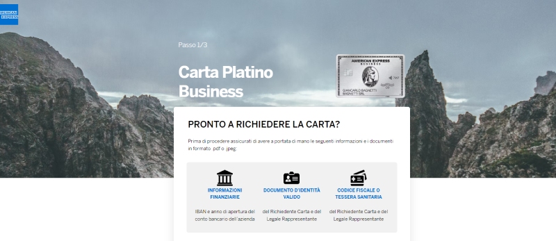 Come richiedere la Carta Platino Business American Express