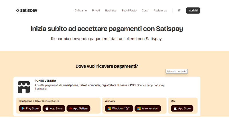 Come funziona Satispay Business