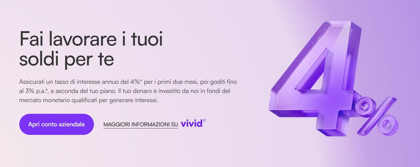 conto remunerato vivid 4%