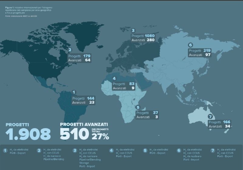 progetti idrogeno mondo